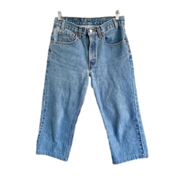 🛑 Levi's Cotton High-Rise Straight Leg Capri Jeans - 28 x 19” - Picture 1 of 8